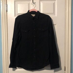 H&M Black Casual Button Down Shirt